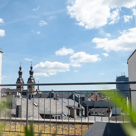 Penthouse Panoramablick Whirlpool Parken Lägenhet