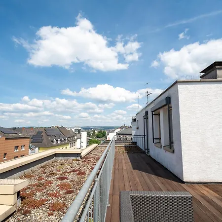 Apartman Penthouse Panoramablick Whirlpool Parken *