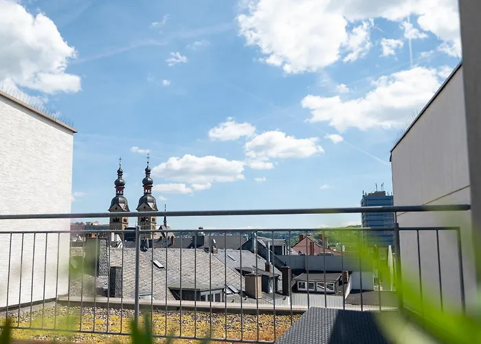 Penthouse Panoramablick Whirlpool Parken Lägenhet