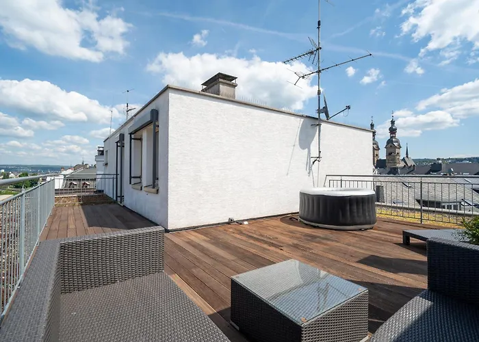 Penthouse Panoramablick Whirlpool Parken